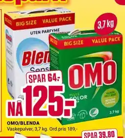 Europris OMO/BLENDA tilbud