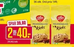 Europris MELKESJOKOLADE kjeks tilbud