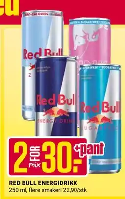 Europris RED BULL ENERGIDRIKK tilbud
