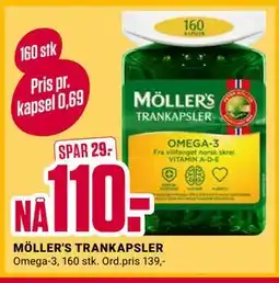 Europris MÖLLER'S TRANKAPSLER tilbud