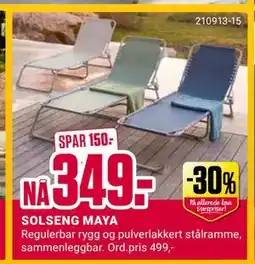 Europris SOLSENG MAYA tilbud