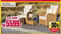 Europris LYNGBY LOUNGESETT, NATUR tilbud