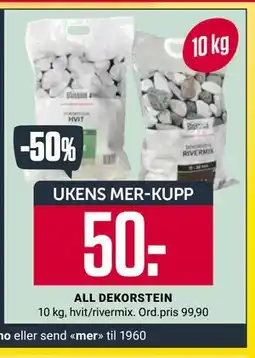 Europris ALL DEKORSTEIN, App-pris tilbud