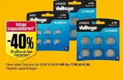 Europris Voltage knappcellebatteri! tilbud