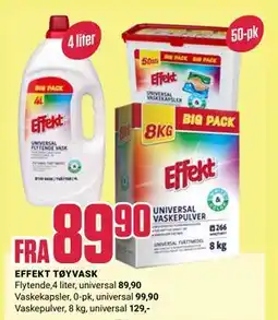 Europris EFFEKT TØYVASK tilbud