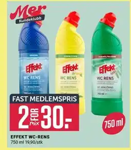Europris EFFEKT WC-RENS, Medlemspris tilbud