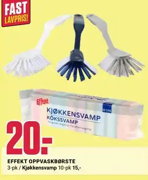 Europris EFFEKT OPPVASKBØRSTE tilbud