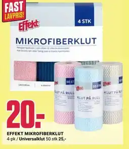 Europris EFFEKT MIKROFIBERKLUT tilbud