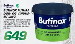 Coop Byggmix Butinox Futura dør- og vindus- maling tilbud