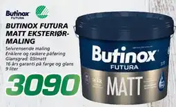 Coop Byggmix Butinox Futura matt eksteriør- maling tilbud
