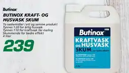 Coop Byggmix Butinox kraft- og husvask skum tilbud