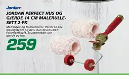 Coop Byggmix Jordan perfect hus og gjerde 14 cm malerulle- sett 2-pk tilbud