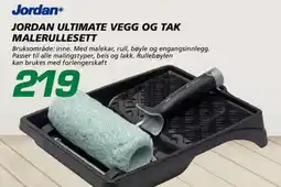 Coop Byggmix Jordan ultimate vegg og tak malerullesett tilbud