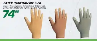 Coop Byggmix Batex hagehanske 3-pk tilbud