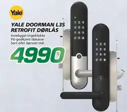 Coop Byggmix Yale doorman L3S retrofit dørlås tilbud