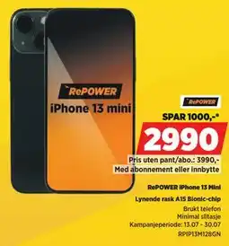 POWER RePOWER iPhone 13 Mini tilbud