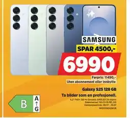 POWER Galaxy S25 128 GB tilbud