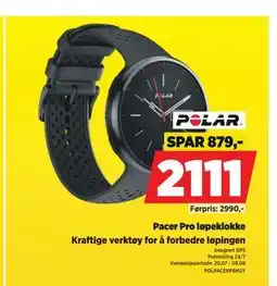 POWER Pacer Pro løpeklokke tilbud