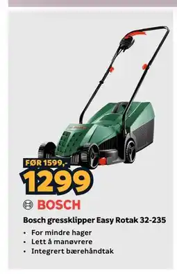 Megaflis Bosch gressklipper Easy Rotak 32-235 tilbud