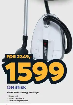Nilfisk Select allergy støvsuger