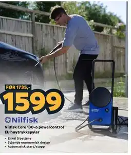 Megaflis Nilfisk Core 130-6 powercontrol EU høytrykkspyler tilbud