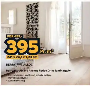 Megaflis BerryAlloc Grand Avenue Rodeo Drive laminatgulv tilbud