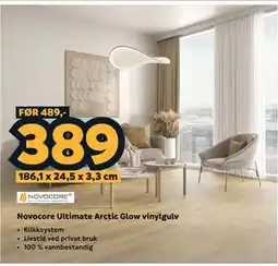 Megaflis Novocore Ultimate Arctic Glow vinylgulv tilbud