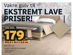 Megaflis Berryalloc Trendline 8 XL Yumi laminatgulv tilbud
