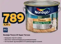 Megaflis Nordsjø Tinova UV Super Terrace tilbud