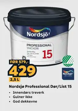 Megaflis Nordsjø Professional Dør/List 15 tilbud
