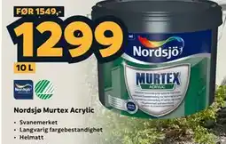 Megaflis Nordsjø Murtex Acrylic tilbud