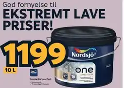 Megaflis Nordsjø One Super Tech tilbud