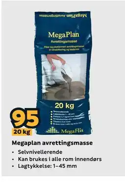 Megaflis Megaplan avrettingsmasse tilbud