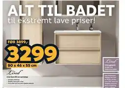 Megaflis Lind Aura 80 servantskap tilbud