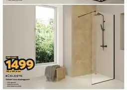 Megaflis Celeste Lucca dusjvegg sort tilbud