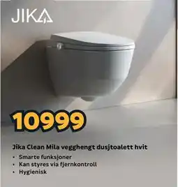 Megaflis Jika Clean Mila vegghengt dusjtoalett hvit tilbud