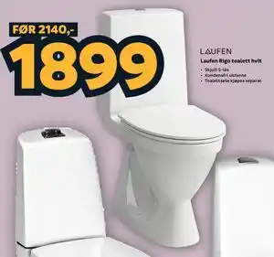 Laufen Rigo toalett hvit
