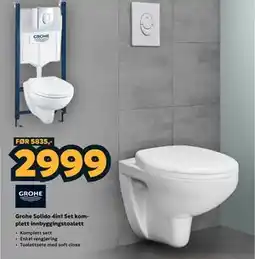 Megaflis Grohe Solido 4in1 Set komplett innbyggingstoalett tilbud