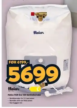 Megaflis Høiax RSB Eco 120 benkebereder tilbud