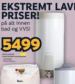 Megaflis Celeste Tech 200s varmtvannsbereder tilbud