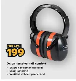 Megaflis Ox-on hørselvern d3 comfort tilbud