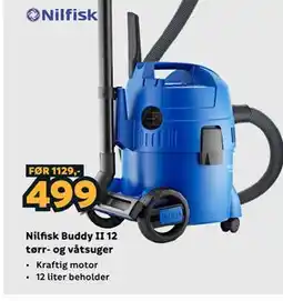 Megaflis Nilfisk Buddy II 12 tørr- og våtsuger tilbud