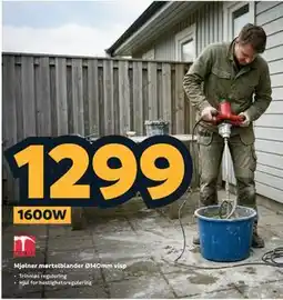 Megaflis Mjølner mørtelblander Ø140mm visp tilbud