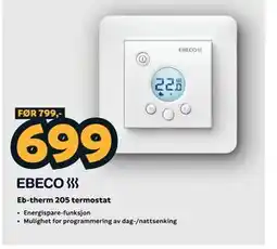Megaflis Eb-therm 205 termostat tilbud