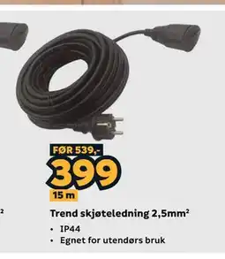 Megaflis Trend skjøteledning 2,5mm² tilbud