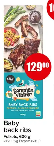 Spar Baby back ribs tilbud