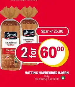Coop Extra HATTING HAVREBRØD BJØRN tilbud