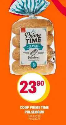 Coop Extra COOP PRIME TIME PØLSEBRØD tilbud