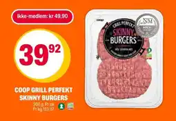 Coop Extra COOP GRILL PERFEKT SKINNY BURGERS tilbud