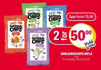 Coop Extra SØRLANDSCHIPS RIFLA tilbud